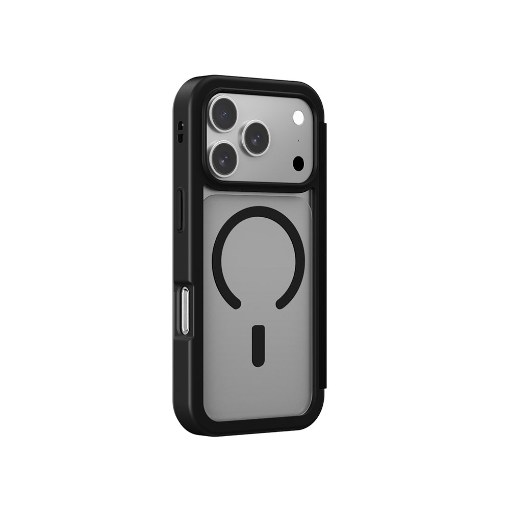 Amazingthing Glamour Foilo Serisi iPhone 17 Pro PU Kartlıklı Kılıf Amazingthing Glamour Foilo Serisi iPhone 17 Pro PU Kartlıklı Kılıf